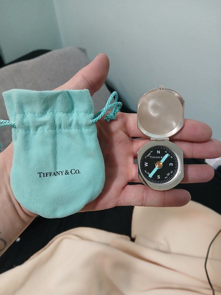 Tiffany Co 925 Sterling Silver Compass