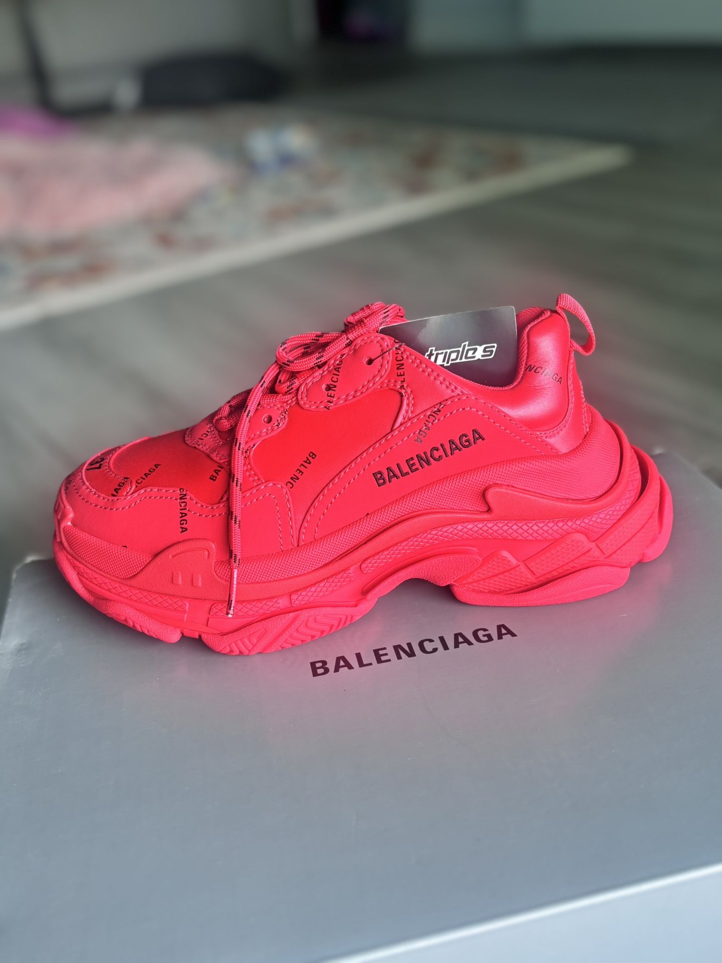 Balenciaga Triple S – Brand New in Box (Women’s Size 7, Red