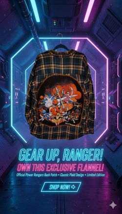 POWER RANGERS FLANNEL 