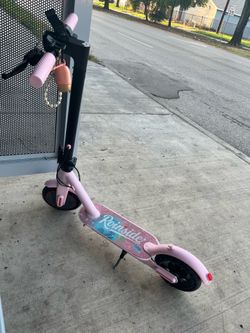 Pink e-scooter