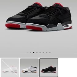 Men’s Air Jordans 4 RM (Bred) Size 7.5