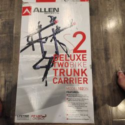 Allen Sports Deluxe 2-Bike Trunk Mount Rack, Model 102DN-R, Black