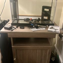 Fluval SPEC 5 Gallon Fish Tank w/ Light/Accessories and Fish Tank Stand
