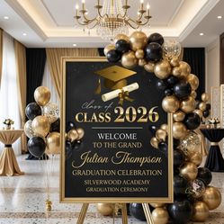 Custom designed easel sign  With tripod easel stand