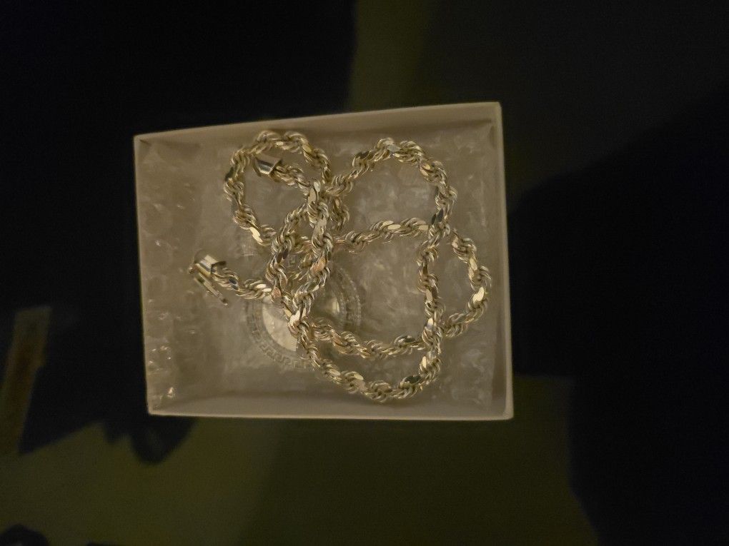 8mm Sterling Silver Chain