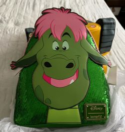 Loungefly Pete's Dragon Elliot Sequin Cosplay Mini Backpack