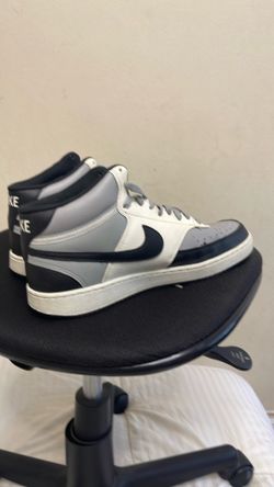 Nike court vision mid(light smoke grey/black-Sail)