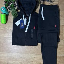 Men Polo Hoodie Set