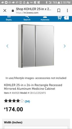 Brand new aluminum mirrored medicine cabinet