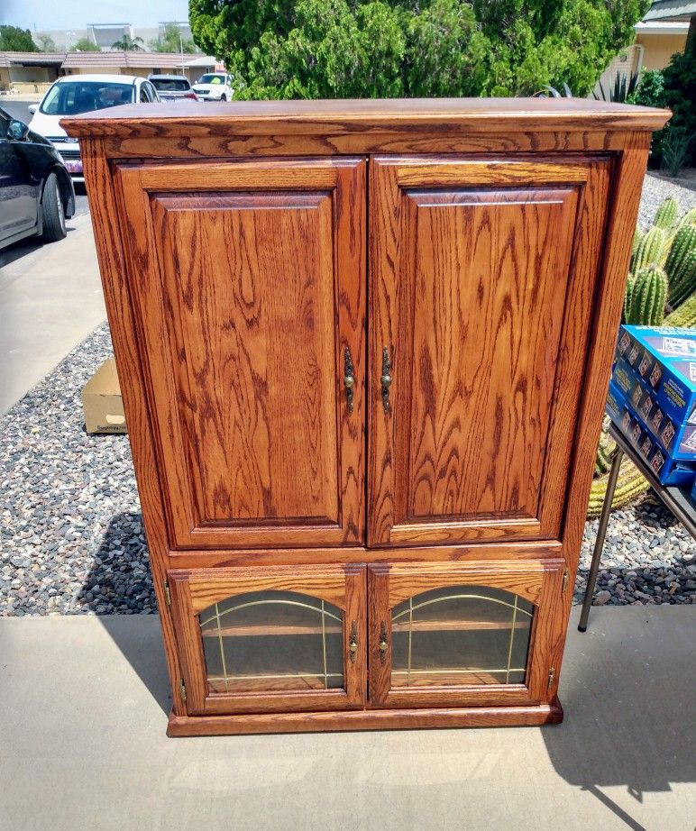 Armoire Wood Entertainment Center
