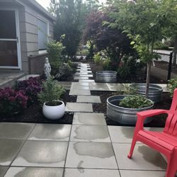 3 Behlen Galvanized  Steel Planters 