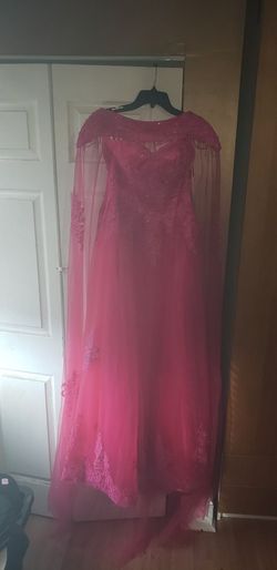 Size Small hot pink ball gown