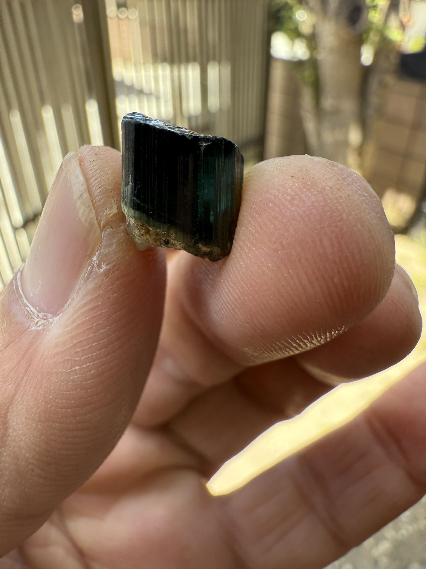 11 Carat Natural Indicolite Blue Tourmaline Crystal From Kunar Afghanistan