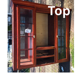 Two piece Solid Wood Hutch