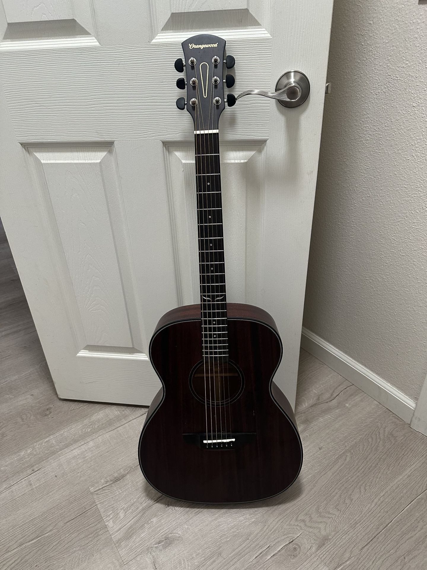 Orange wood Oliver Guitar