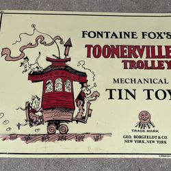 TOONERVILLE TROLLEY TIN SIGN