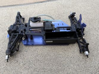 Exceed RC 1/8 scale buggy chassis and parts