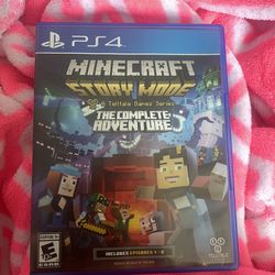 Minecraft story mode ps4 game