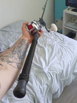 Fishing rod and reel combo. Fishing gear.