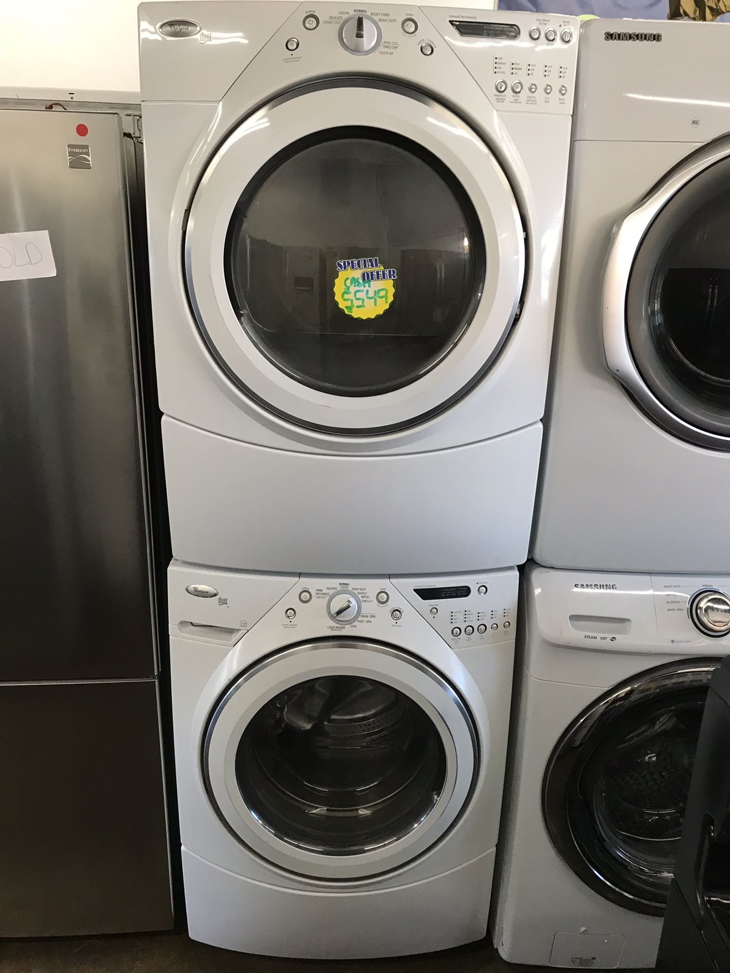 Washer and dryer