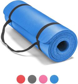 LOKATSE Home All Purpose Thick Yoga Mat with Carrying Strap High Density