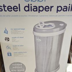 Ubbi Steel Diaper Pail New