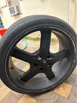 20" Black Wheels and Tires (5x114.3) - $325 obo