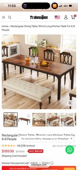 Dining table