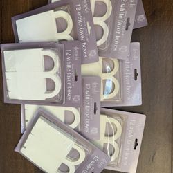New - Set Of 96 Total White Party Favor Boxes