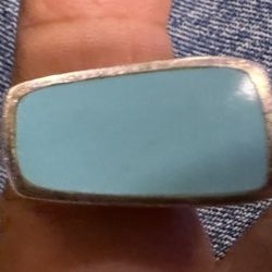 Larimar Turquoise Sterling Silver Ring