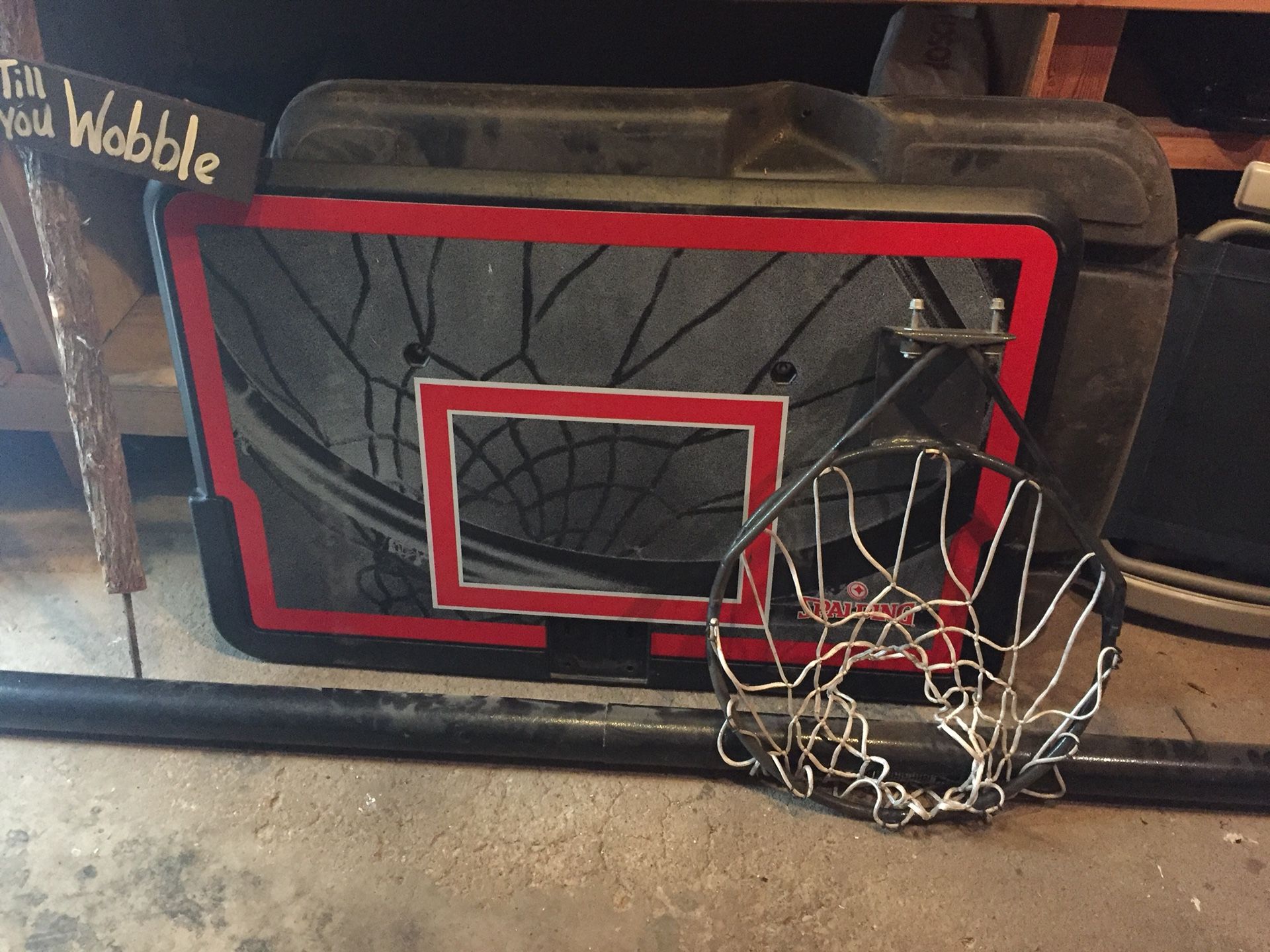 Basketball hoop with free style stand