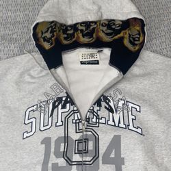 Supreme MM6 Maison Margiela Zip Up Hoodie Size Medium