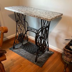 Singer Table. With Removable Marble Top. Make An Offer. 