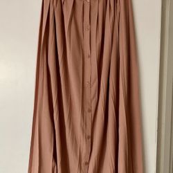 Long Pleated Skirt 