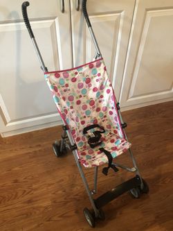 Pink girls foldup stroller