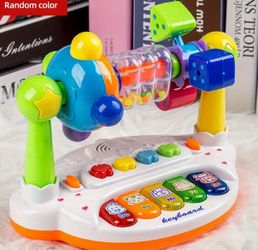 1pc Interactive Early Learning Piano Keyboard Toy with Color-Coded Keys