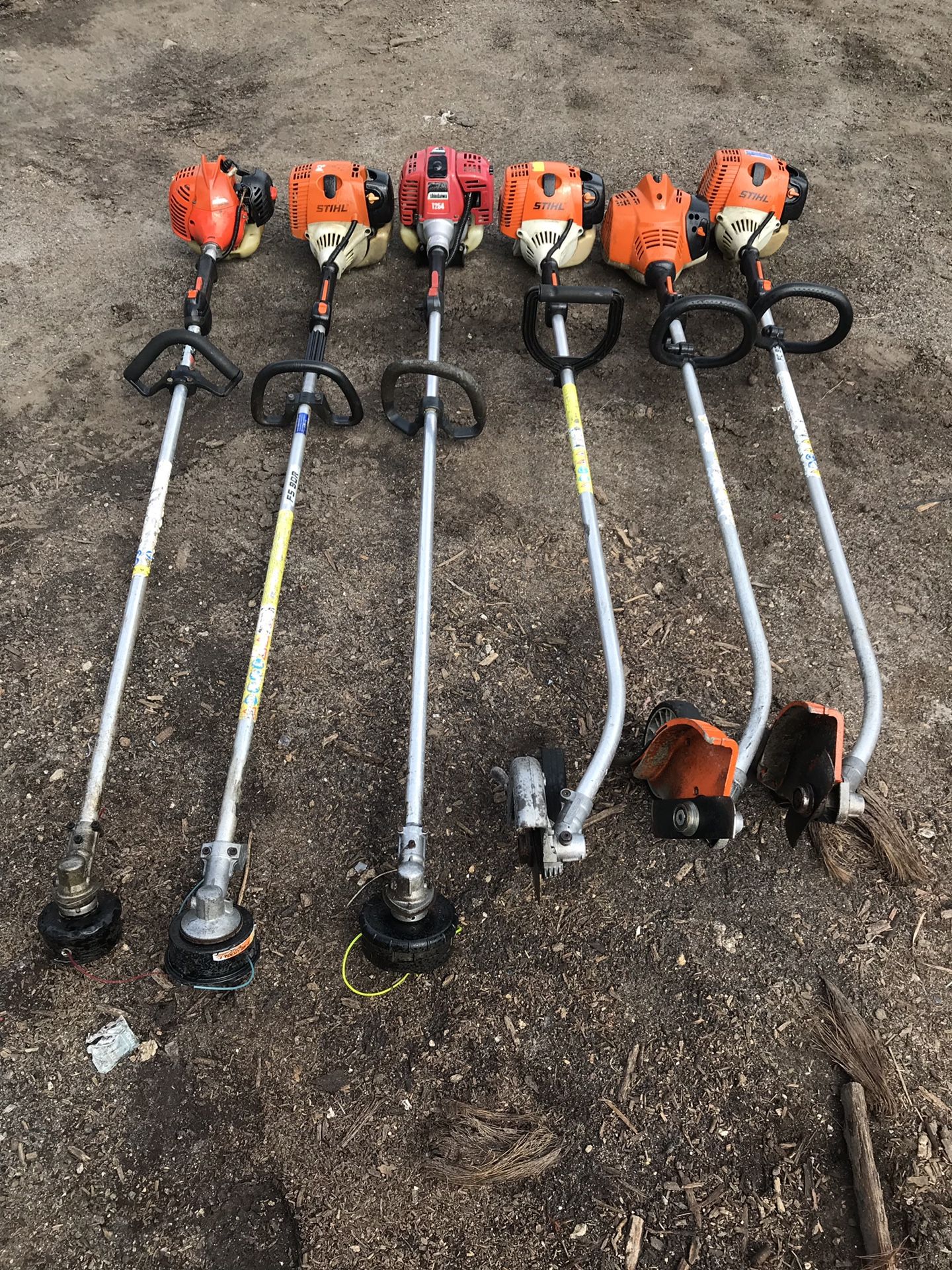 Commercial Stick edgers and Weedeaters -Stihl, Echo, Shindaiwa