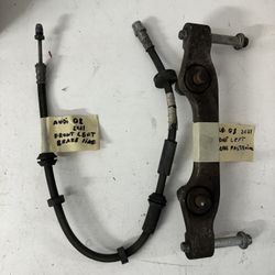 Audi Q8 Front Left Brake Caliper Fasteners And Brake Line