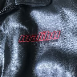 Leather Malibu ski And Wake Board Leather Jacket 