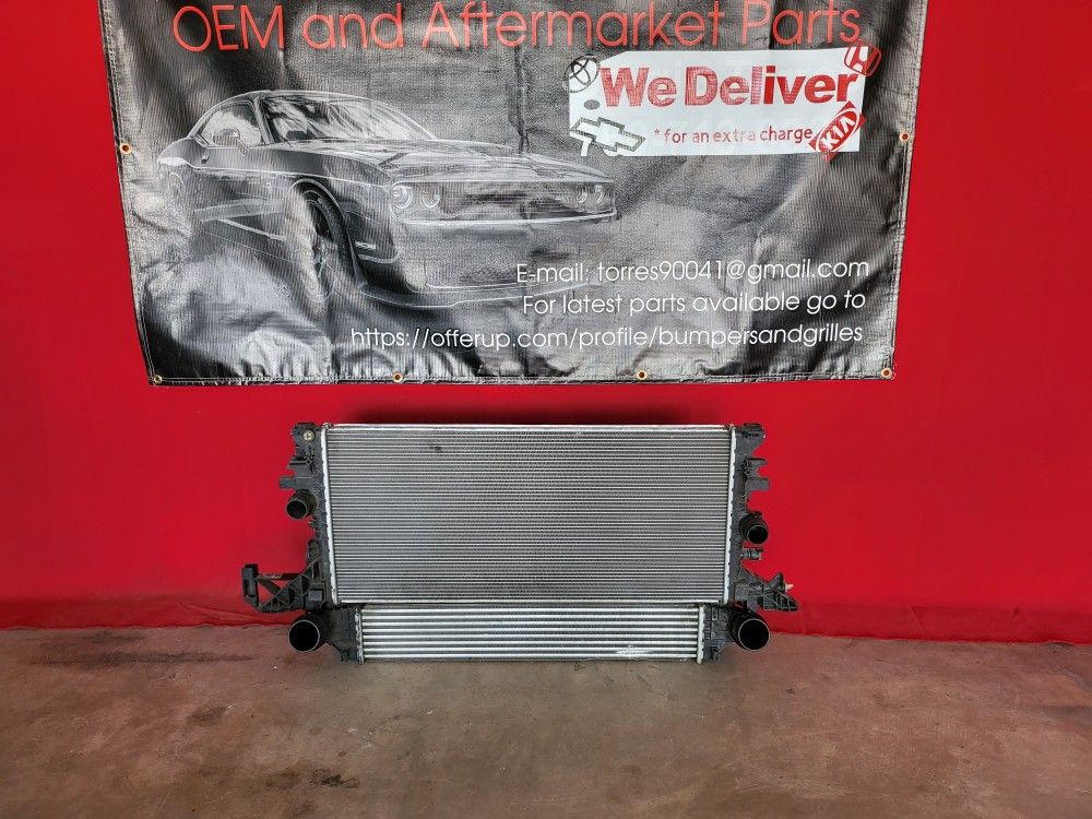 2016 - 2019 Chevy Cruze Radiator Assembly & Intercooler Oem