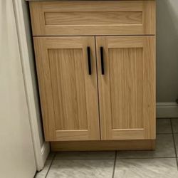 30 inch wood color with countertop