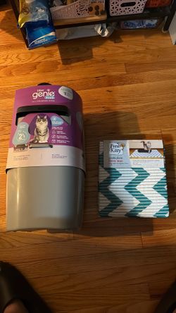 Litter genie and Jumbo litter mat