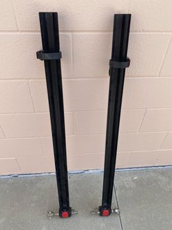 (2) Two Yakima Steelhead Roof Mount Bike Rack Carrier & With Locks