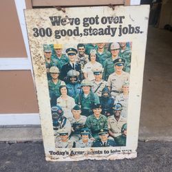 Original military Sign double sided We've got over 300 good,