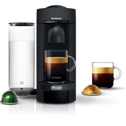 Nespresso Vertuo Plus Deluxe Coffee and Espresso Maker by De'Longhi, Matte Black