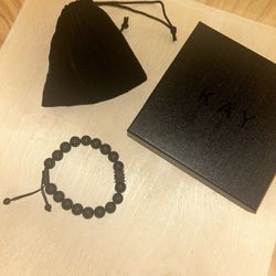 Black onyx bead bracelet