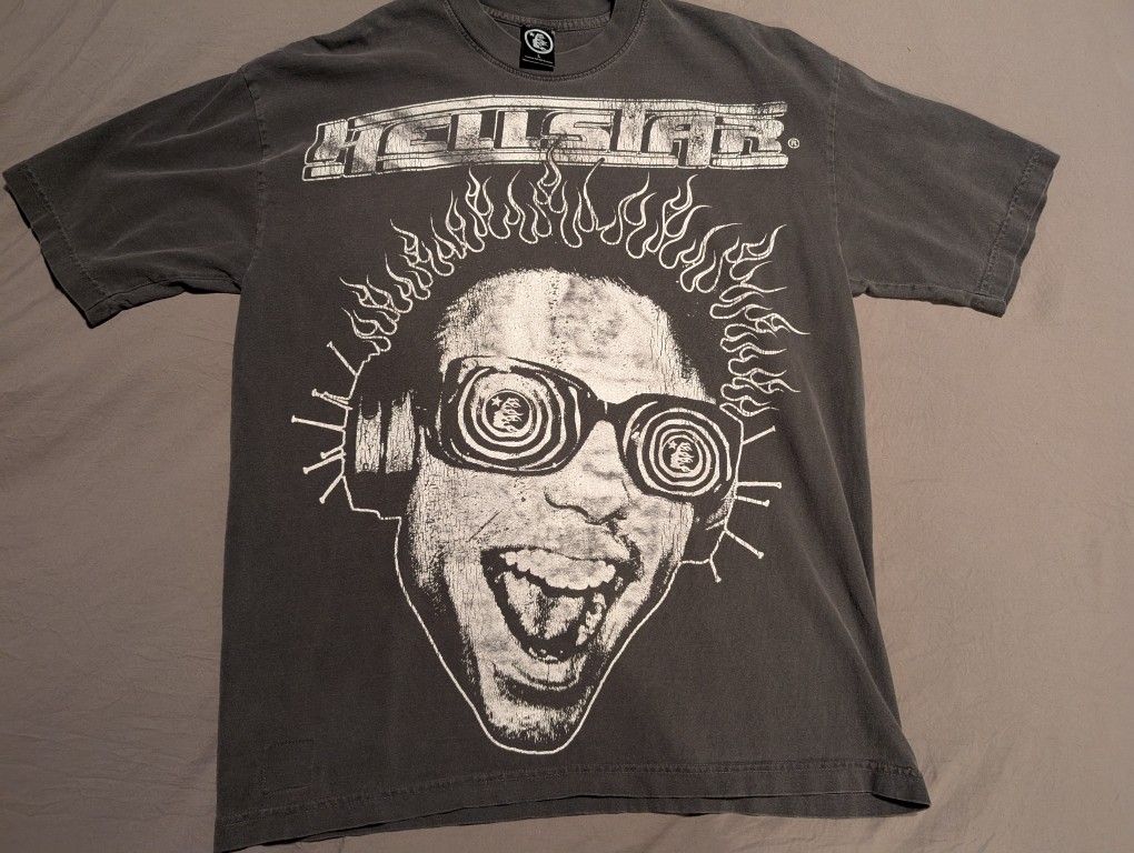 Hellstar "Is This What Heaven Sounds Like?" Tshirt Overseas Fall 2023 Exclusive Size Large