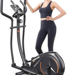 Magnetic Elliptical Machine with Upgraded 14"" Stride, Elliptical Exercise Machine for Home Use with Hyper-Quiet Drive System,16 Resistance Lev