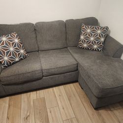 Grey Sectional With Queen Sofa sleeper (Delivery Available)