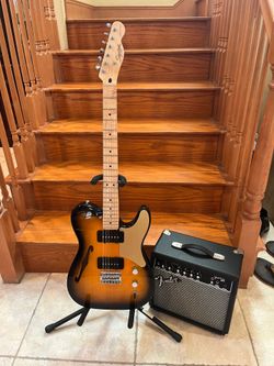 Squier Paranormal Thinline Telecaster w/ Fender Amp